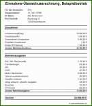 002 Einnahmenüberschussrechnung Vorlage Kleinunternehmer EÜr Erklärungen Beispiele Hilfe