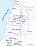 003 Jesus Lebenslauf Karte Von Palästina Zur Zeit Jesus