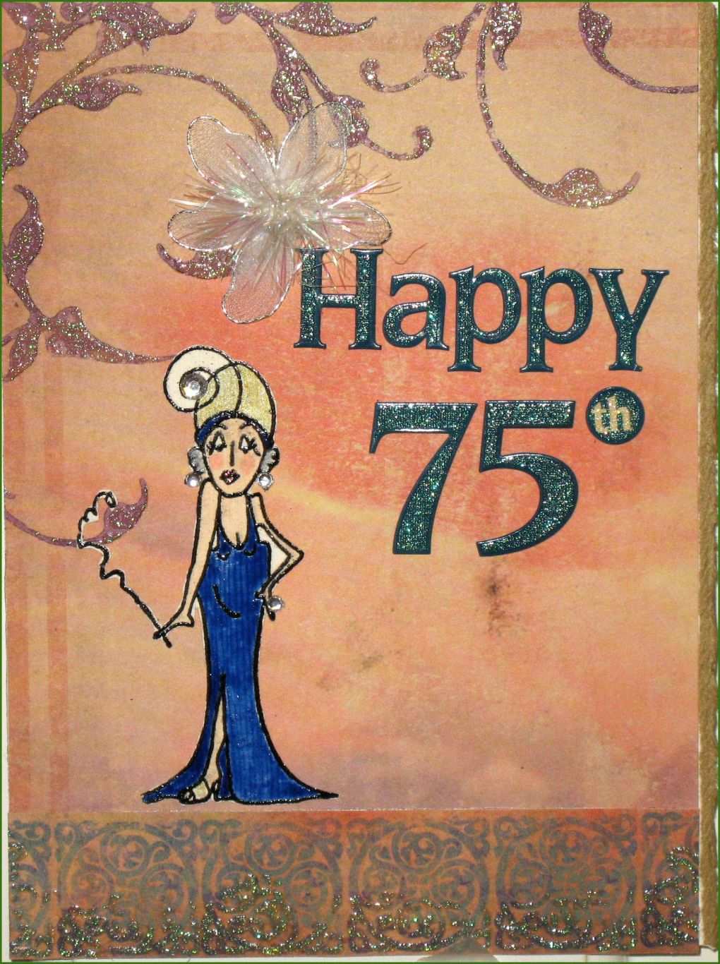 75th Birthday Card Printable Free