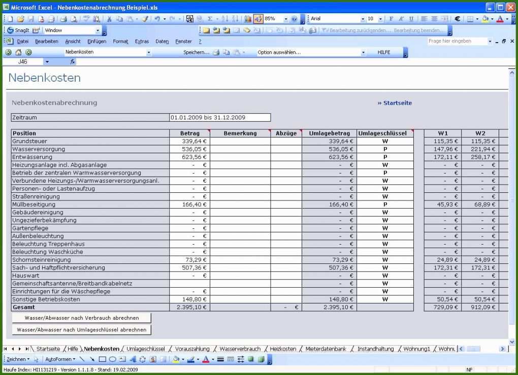 005 Nebenkostenabrechnung Excel Vorlage Luxus Nebenkostenabrechnung Excel Vorlage — Omnomgno