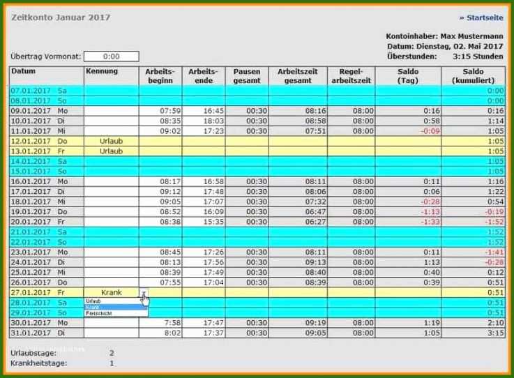 Zeiterfassung Excel Kostenlos Und Pctipp 2 2016 Excel Vorlage