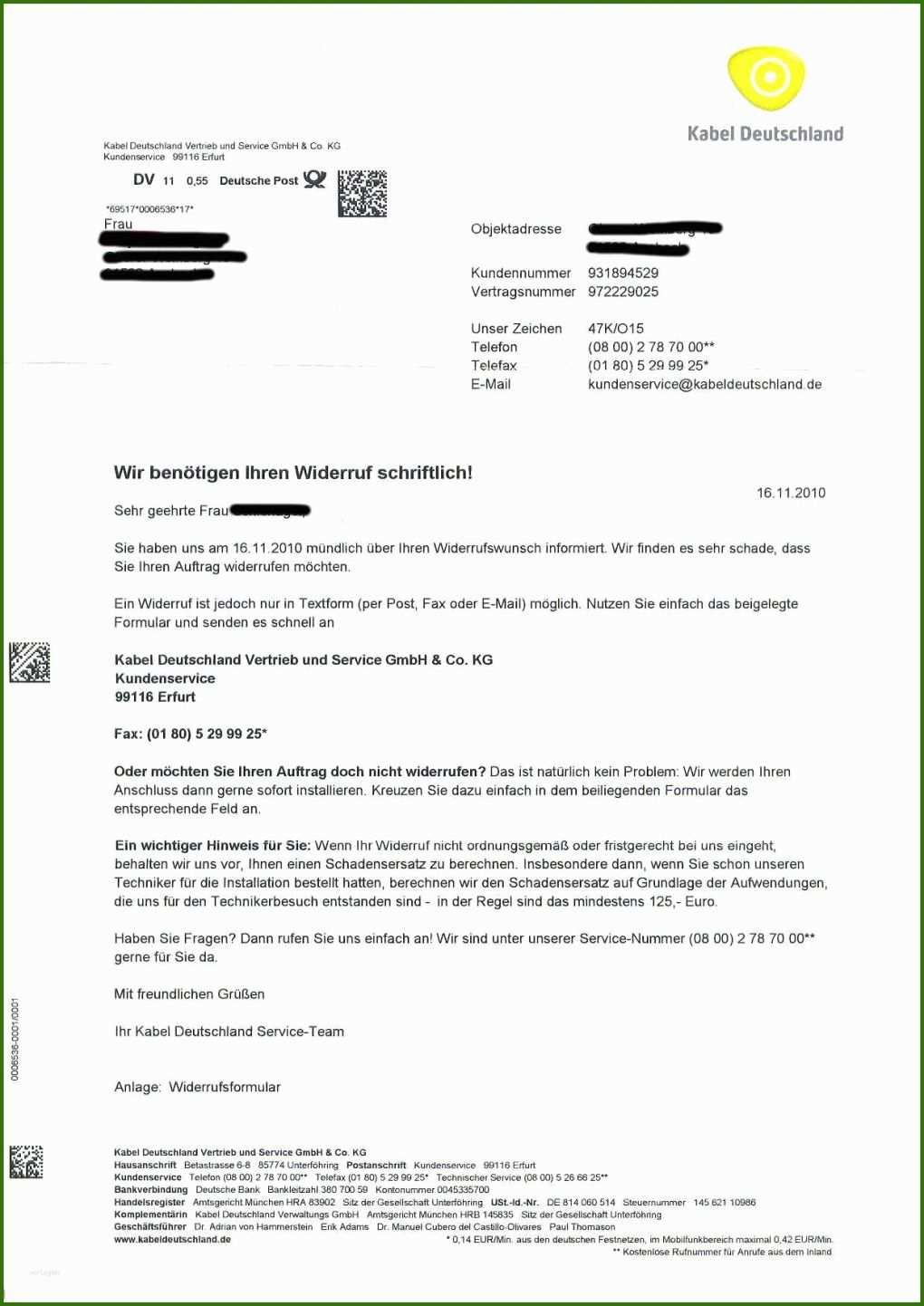 008 Gas Kündigen Wegen Umzug Vorlage Kabel Deutschland Kündigung Vorlage