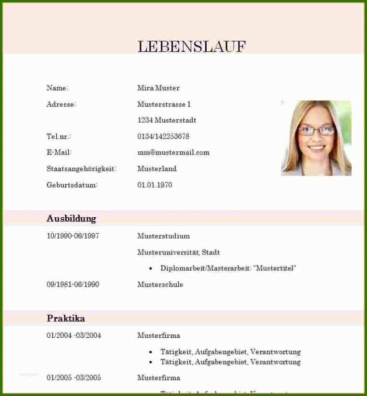 008 Schülerpraktikum Lebenslauf Muster 17 Schüler Lebenslauf Für