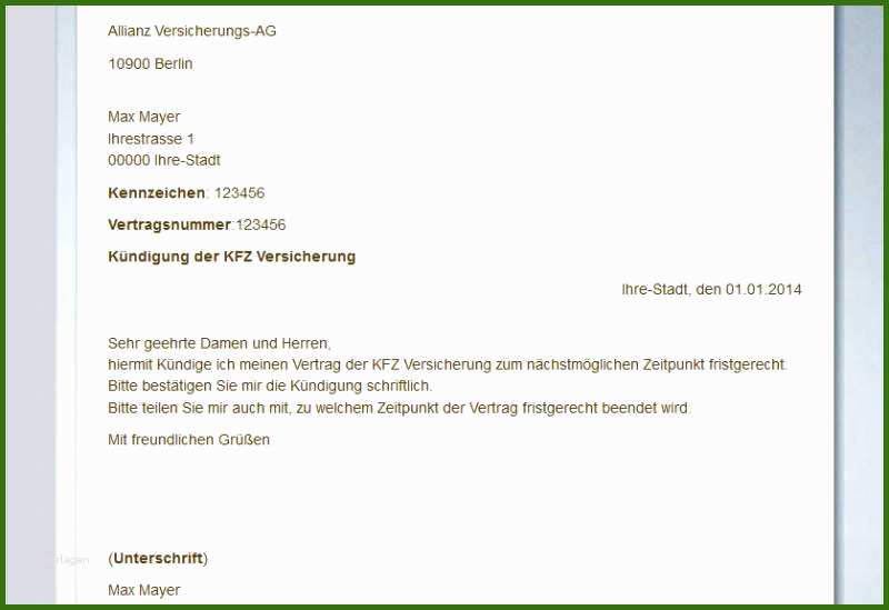 011 Deutsche Familienversicherung Kündigen Vorlage Kündigungsschreiben Vorlage Download
