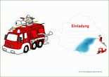 012 Kindergeburtstag Einladung Vorlage Einladungskarten Feuerwehr Zur Kinderparty Kostenlose