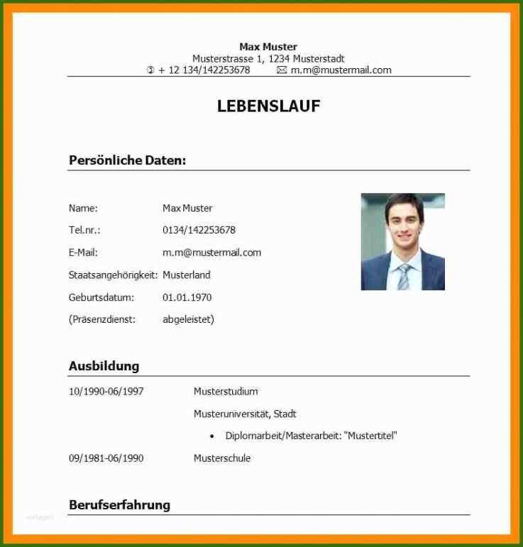 015 Lebenslauf Schülerpraktikum Vorlage 14 Lebenslauf Für