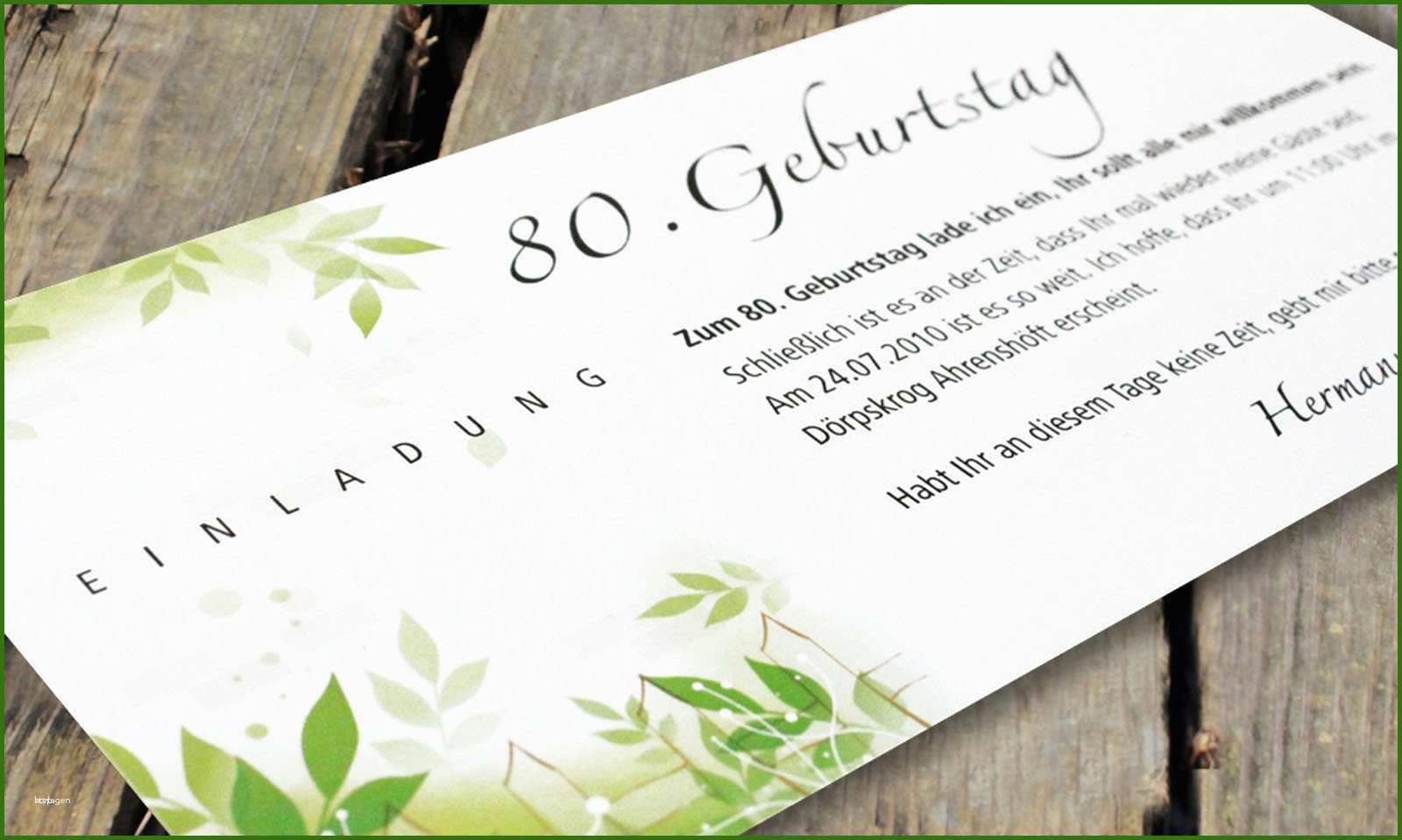 016 Geburtstagseinladung 80 Vorlage Einladung 4 Geburtstag Vorlage Schnste Einladung 80 ...