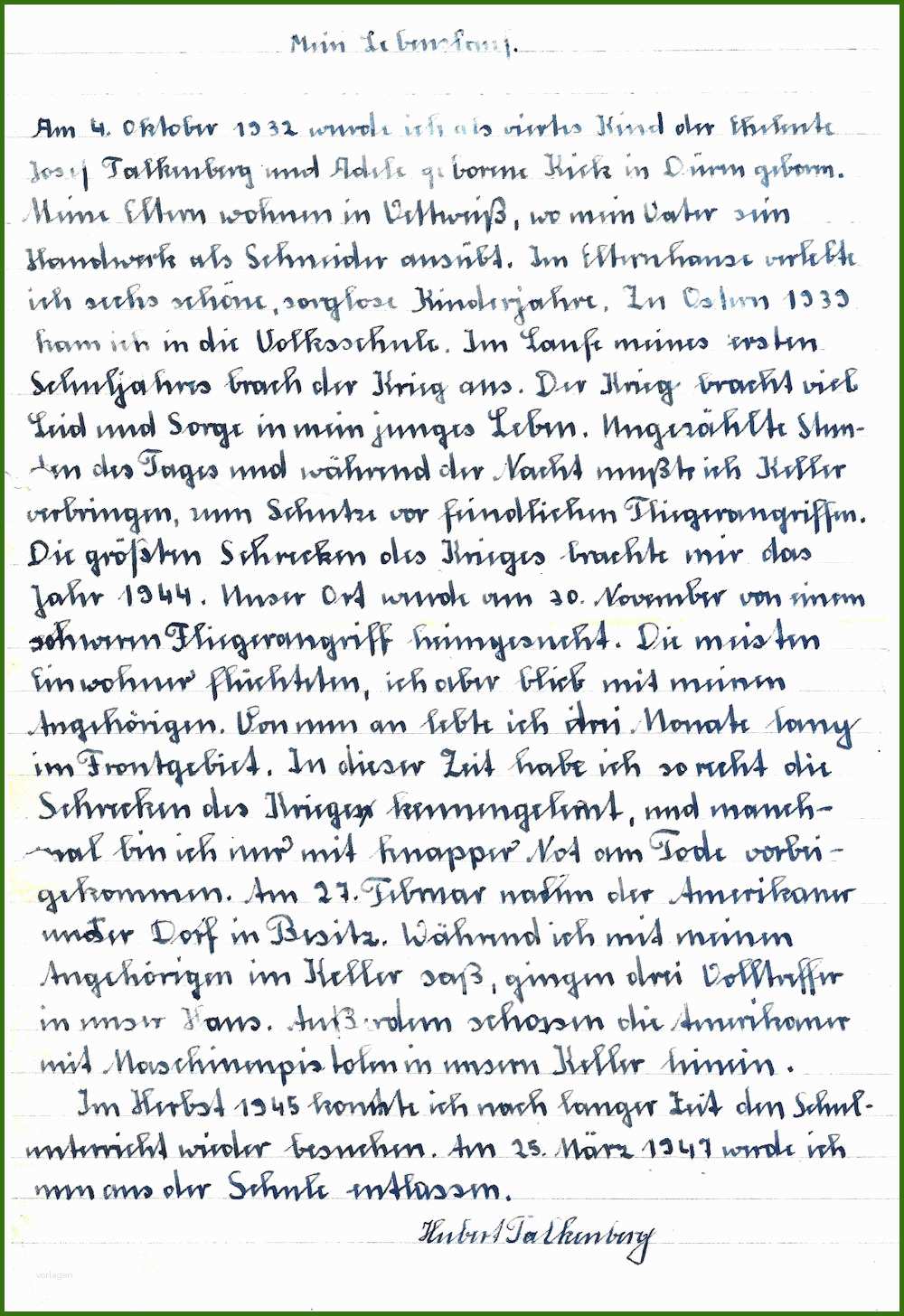 016 Handgeschriebener Lebenslauf Vorlage Handgeschriebener ...