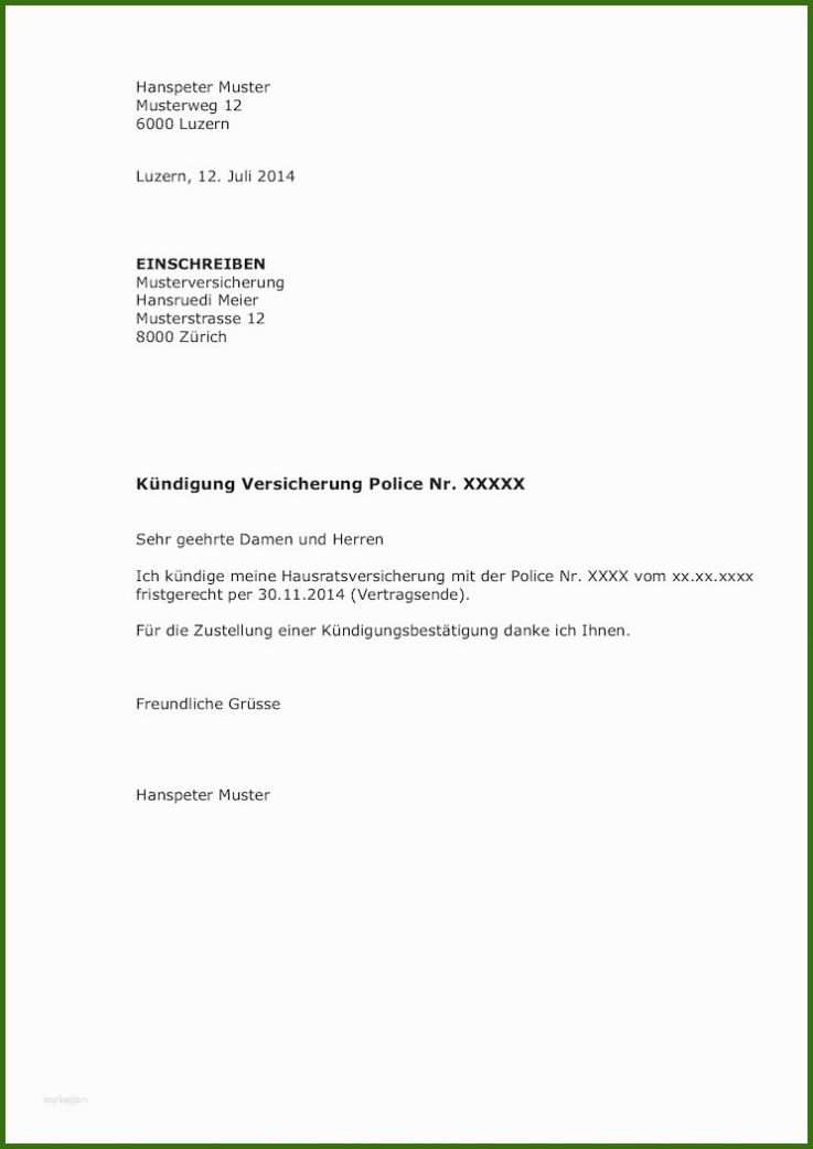 016 Kündigungsschreiben Vorlage Arbeitgeber 17 Kündigungsschreiben ...