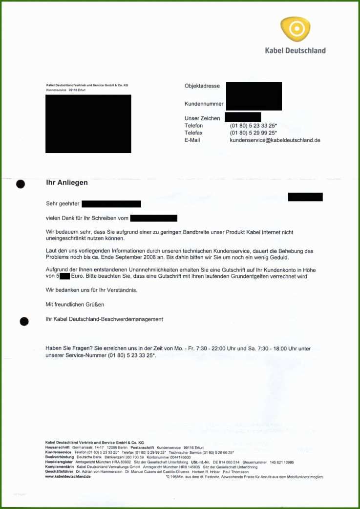 016 Vodafone Kabel Deutschland Kündigung Umzug Vorlage Beschwerde Bei Kabel Deutschland Bringt