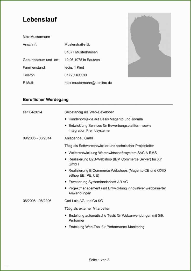 017 Tabellarischer Lebenslauf Berufsschule Tabellarischer Lebenslauf