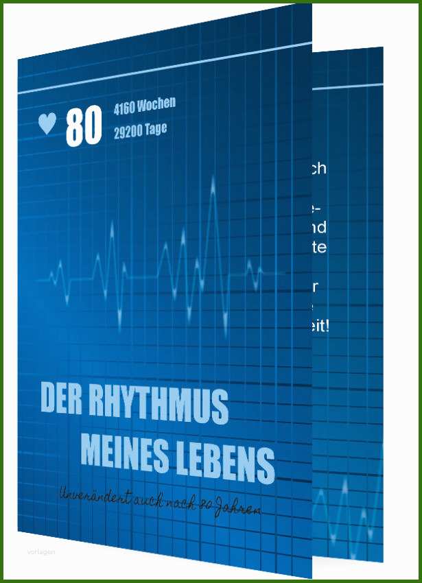 Einladung 80 Geburtstag Vorlage Rhythmus Des Lebens 80 Jahre 1419