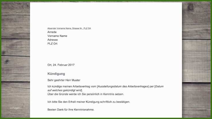 018 Kündigung Schreiben Vorlage Kündigungsschreiben Vorlage Arbeitnehmer Schweiz
