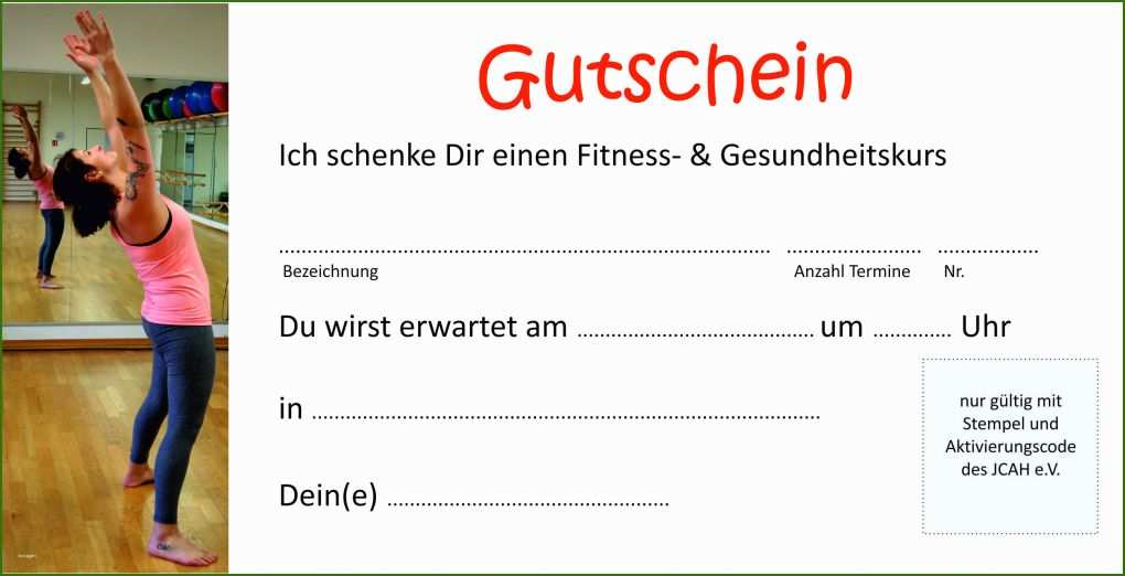 018 Kündigung Vorlage Fitnessstudio Zum Ausdrucken Geschenk Gutscheine Für Fitness &amp; Gesundheitskurse Judo
