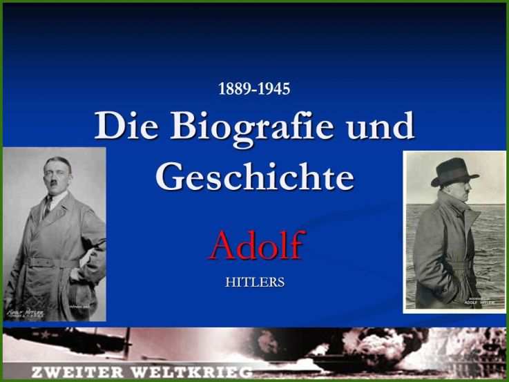 Schockieren Lebenslauf Adolf Hitler 1