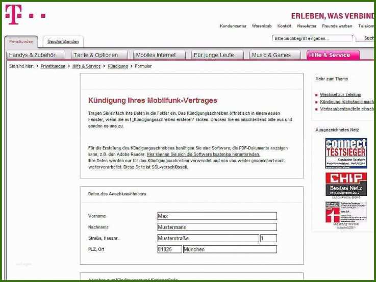 019 Telekom Handyvertrag Kündigen Vorlage Word Späteste Telekom Handyvertrag Kã¼ndigen Vorlage Word Luxus