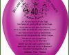 019 Vorlagen 40 Geburtstag Kostenlos Individuelle Und originelle Einladungen Mit Einladungsballons