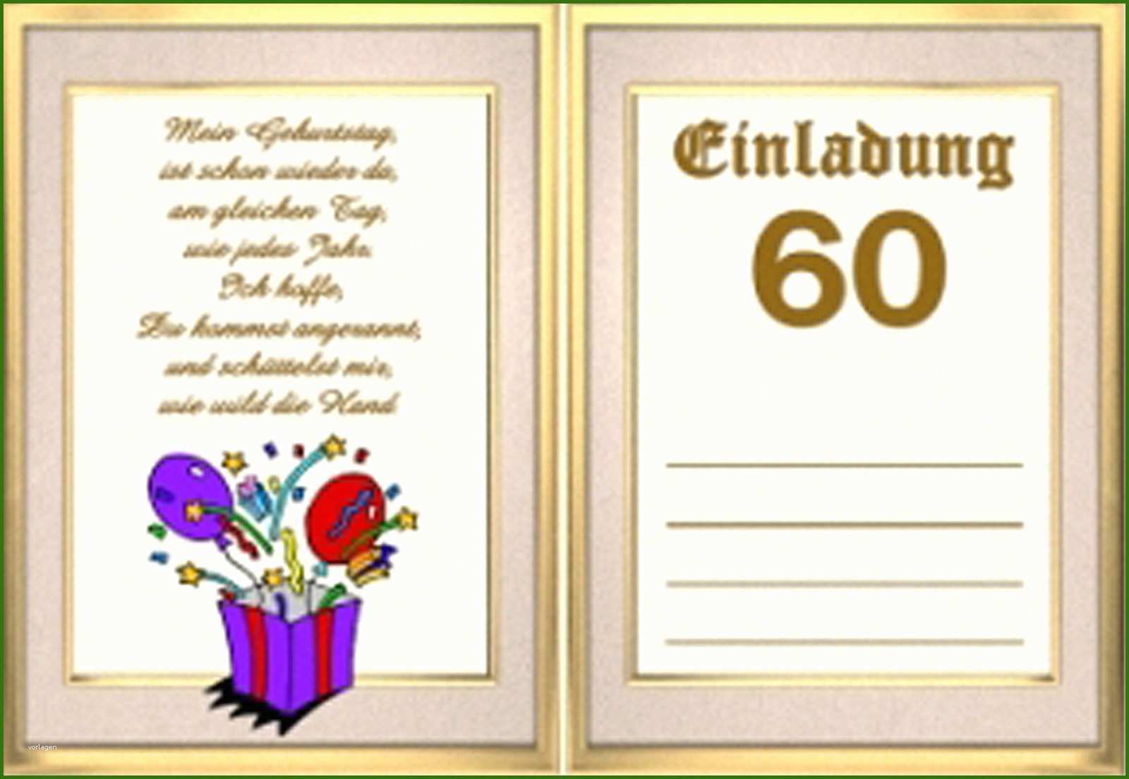 019 Word Vorlagen Einladung 60 Geburtstag 60 Geburtstag Einladung