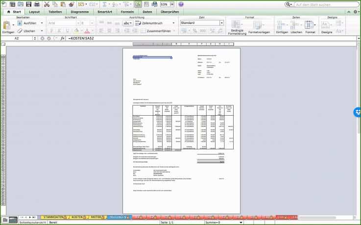 022 Heizkostenabrechnung Vorlage Excel Heizkostenabrechnung Excel Tabelle Zum Download Innerhalb