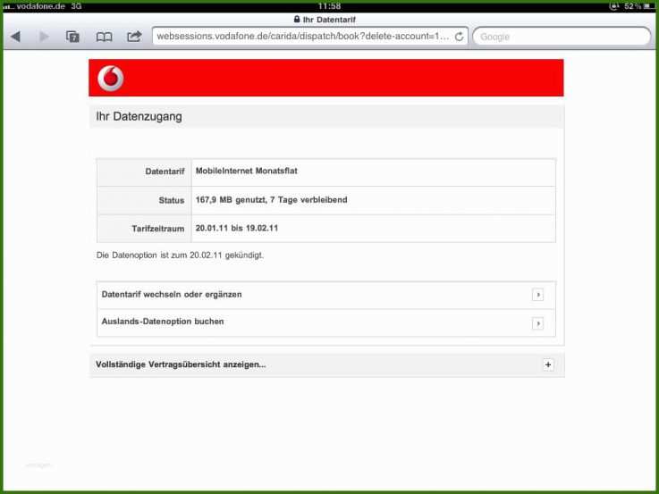Vorlage Kundigung Vodafone Sicherheitspaket