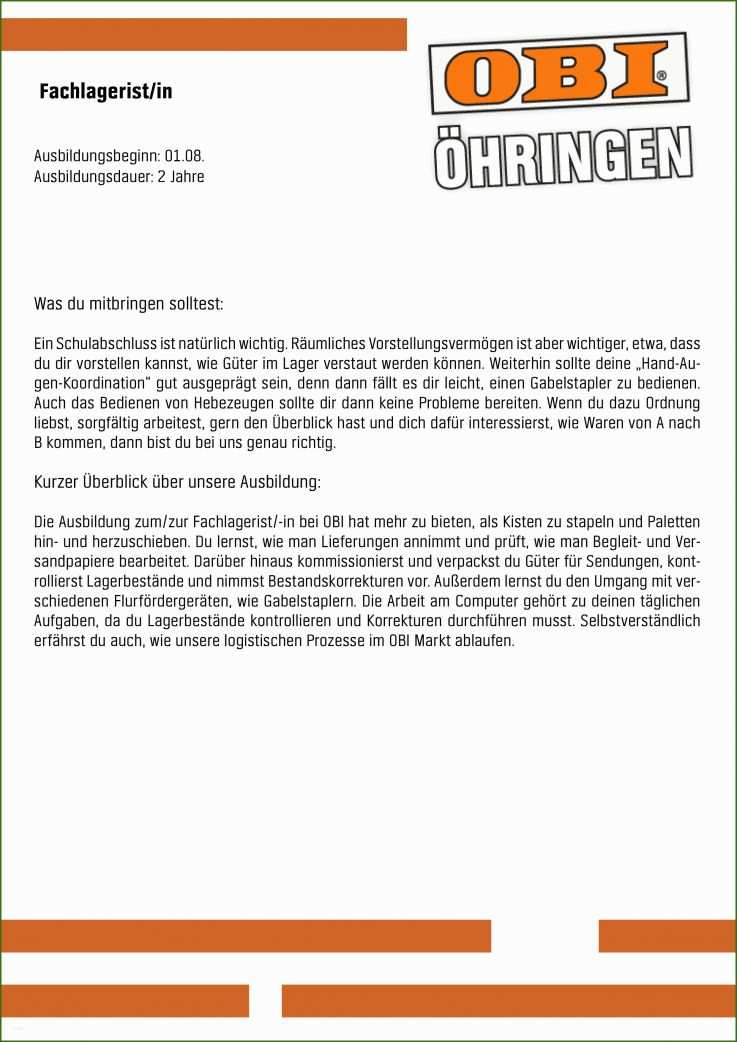 023 Bewerbung Ausbildung Fachkraft Für Lagerlogistik Vorlage Bewerbung