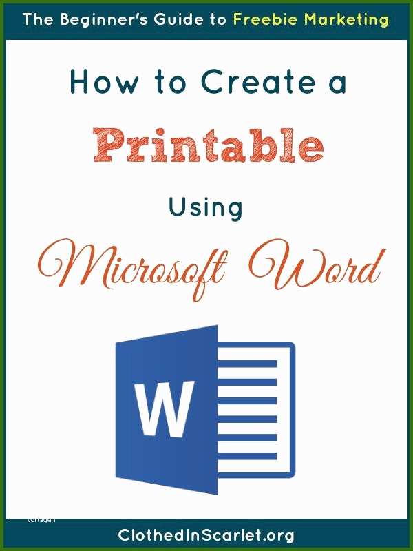 023 Lebenslauf Selber Machen How to Create A Printable Using Microsoft Word