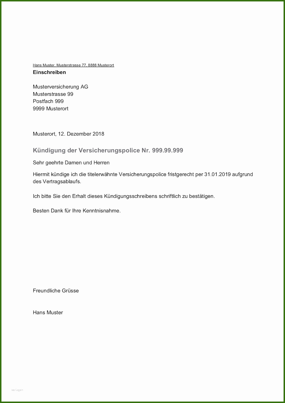 025 Targo Versicherung Kündigen Vorlage Kündigung Versicherung Vorlage Schweiz