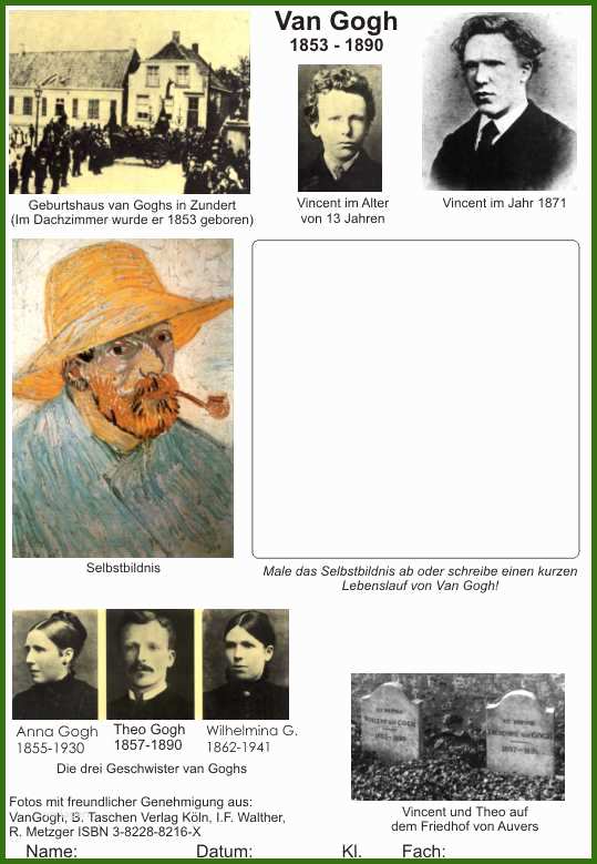 025 Vincent Van Gogh Lebenslauf Van Gogh Lebenslauf