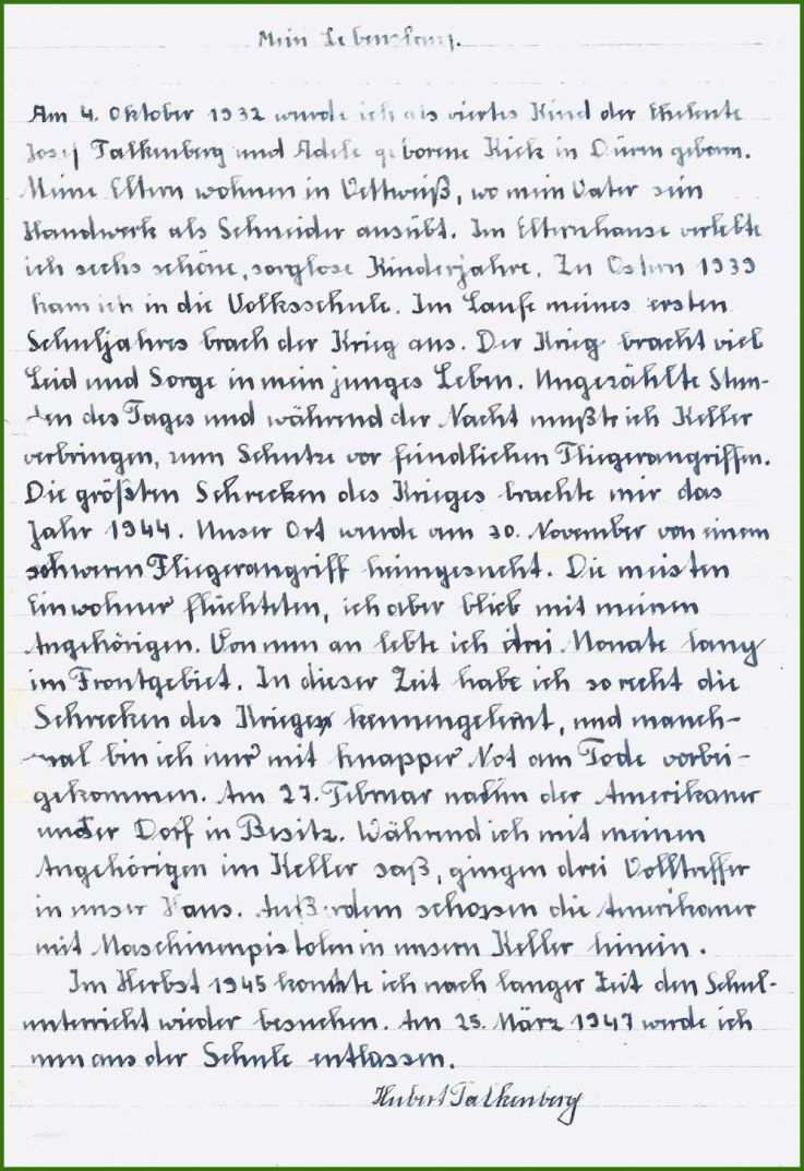 Wie Schreibe Ich Einen Lebenslauf Muster