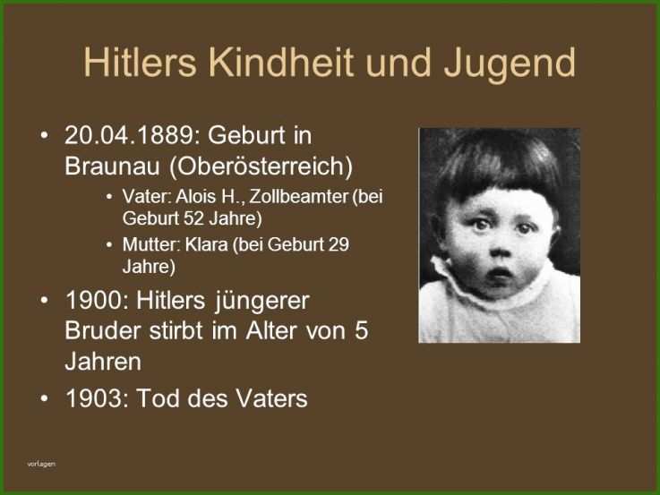 Wunderbar Hitler Lebenslauf 1