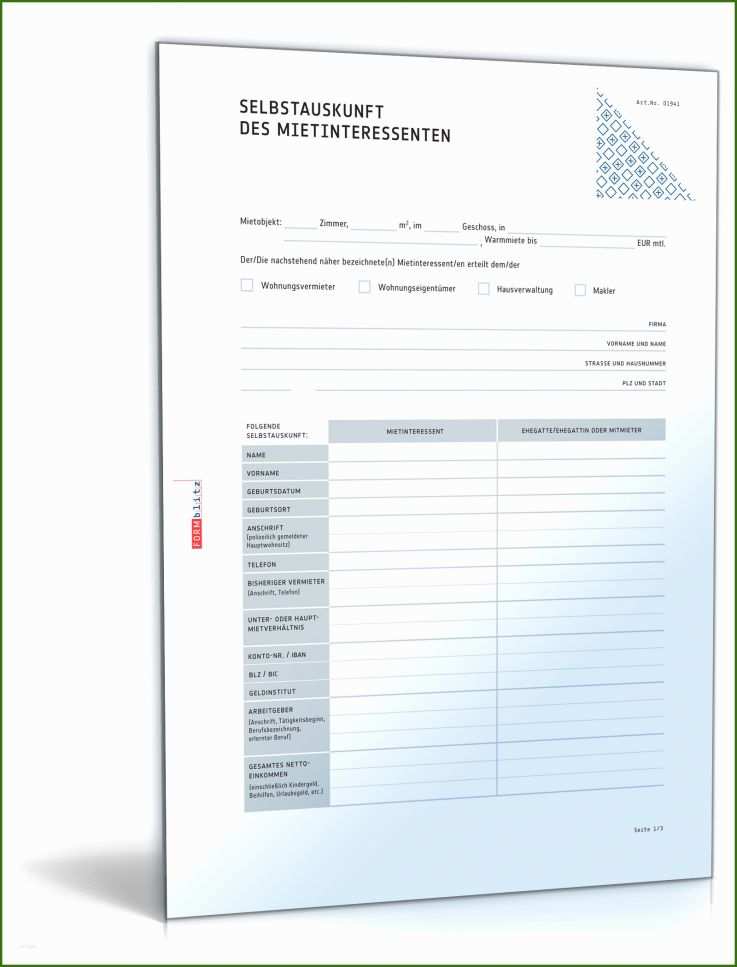 027 Nebenkostenabrechnung Für Mieter Vorlage Selbstauskunft Für Mieter