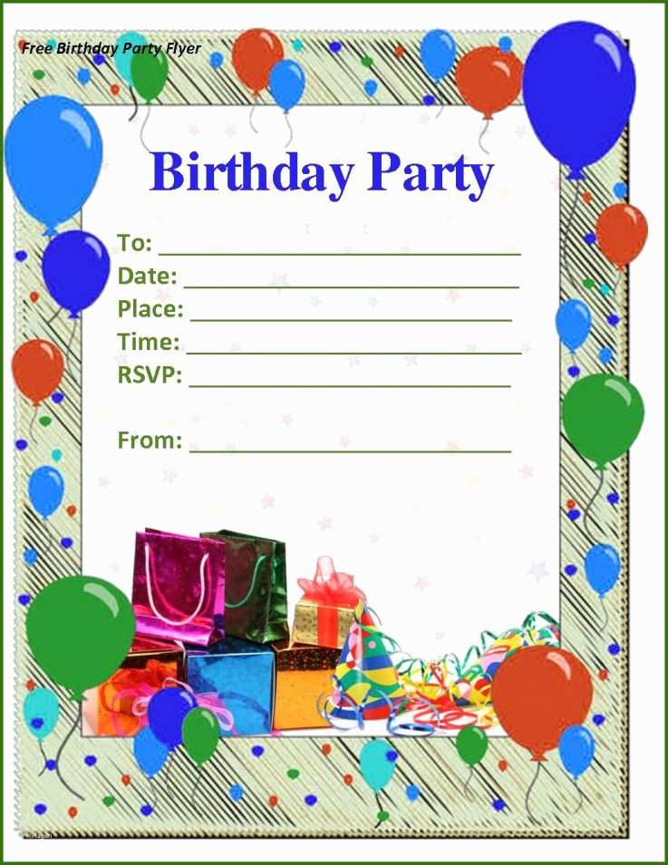 Einladungsvorlagen Geburtstag Kostenlos