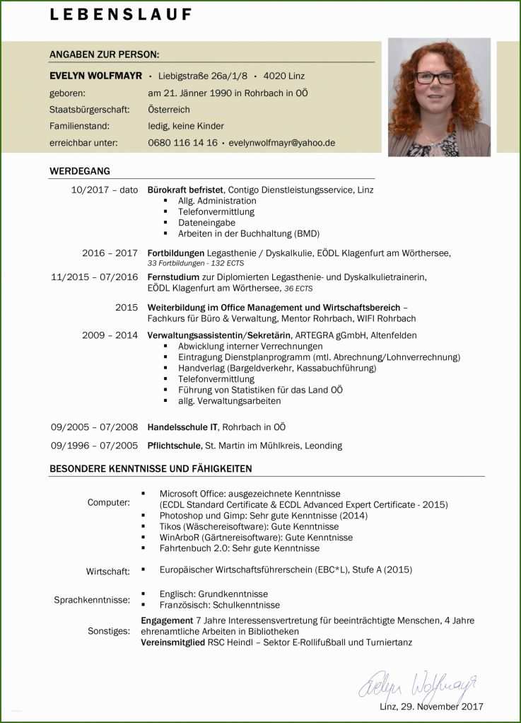 Hervorragen Lebenslauf Fähigkeiten