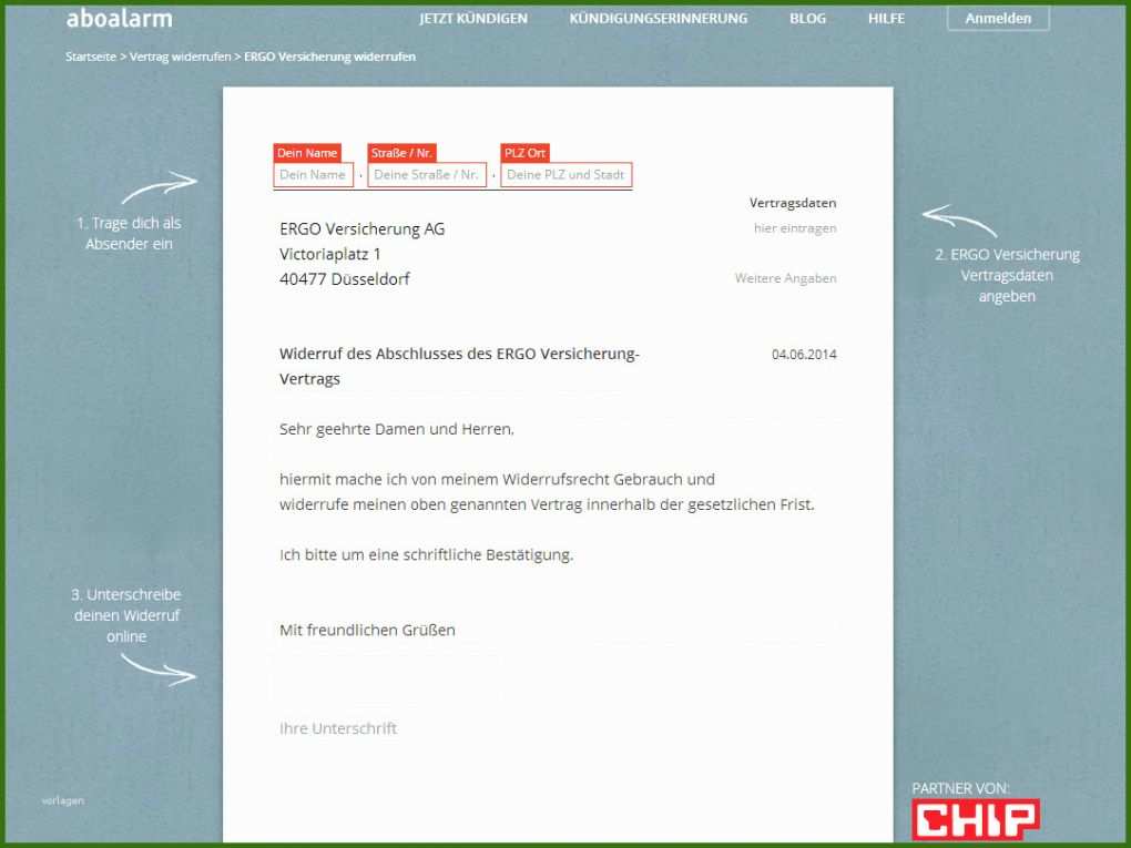 029 Kündigung Lebensversicherung Aachenmünchener Vorlage Ergo Versicherung Widerruf Vorlage Download Chip