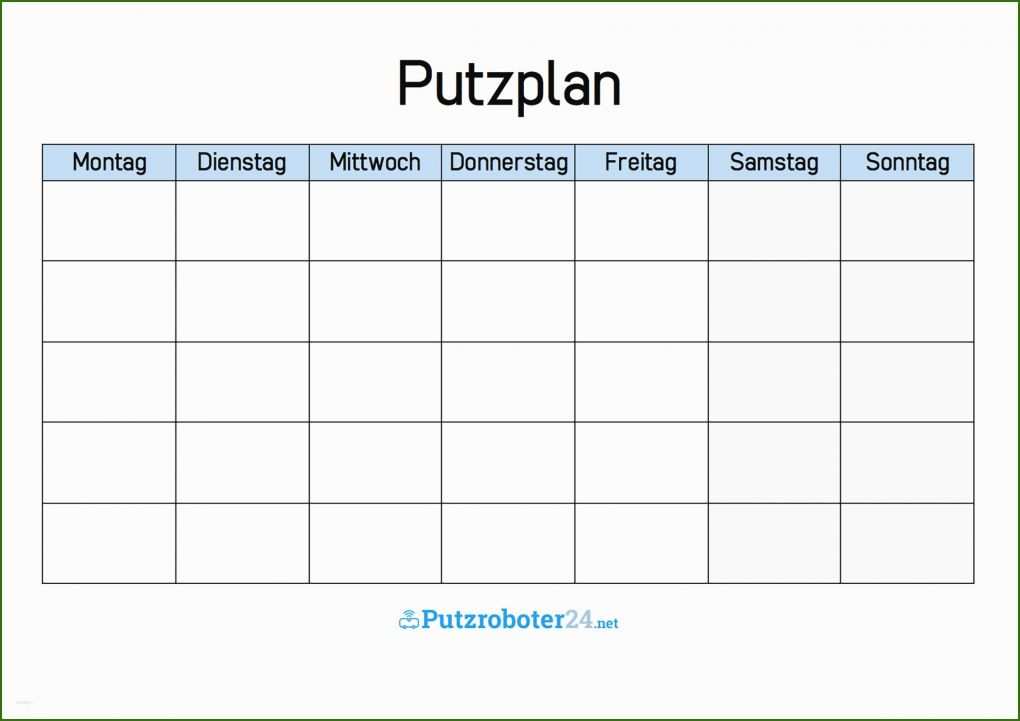 Angepasst Reinigungsplan Excel Dann Reinigungsplan Küche Vorlage