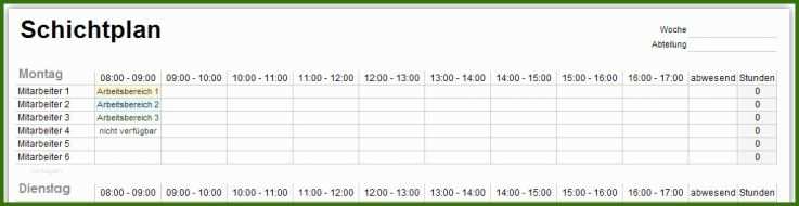 Original Dienstplan Vorlage Zum Download Kostenlos - Vorlage Ideen Für 2022