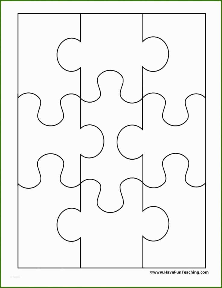 Puzzle Vorlage Word Puzzle Piece