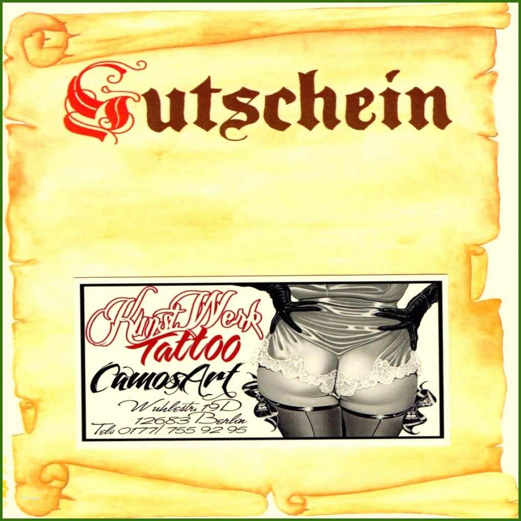 Rühren Tattoo Gutschein Vorlage - Vorlagens Download ...