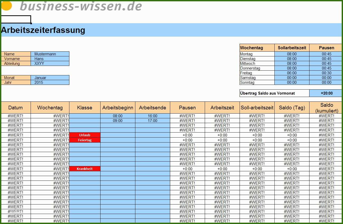 Ideal Excel Tabelle Arbeitszeiterfassung Kostenlos Innerhalb | Vorlage Ideen für 2019/2020