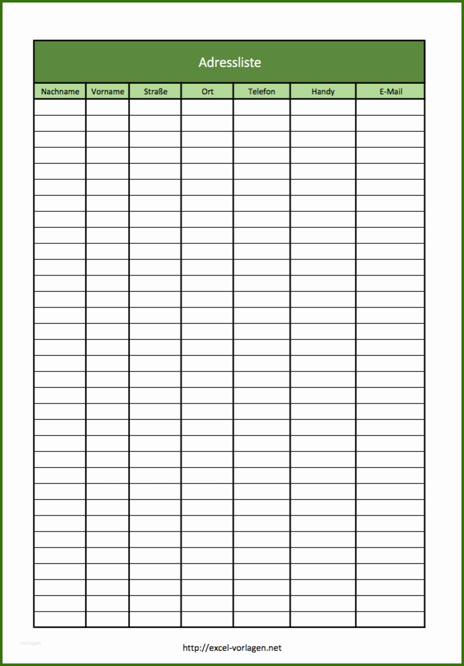 Ideal Excel Tabelle Adressen Vorlage 914x1312
