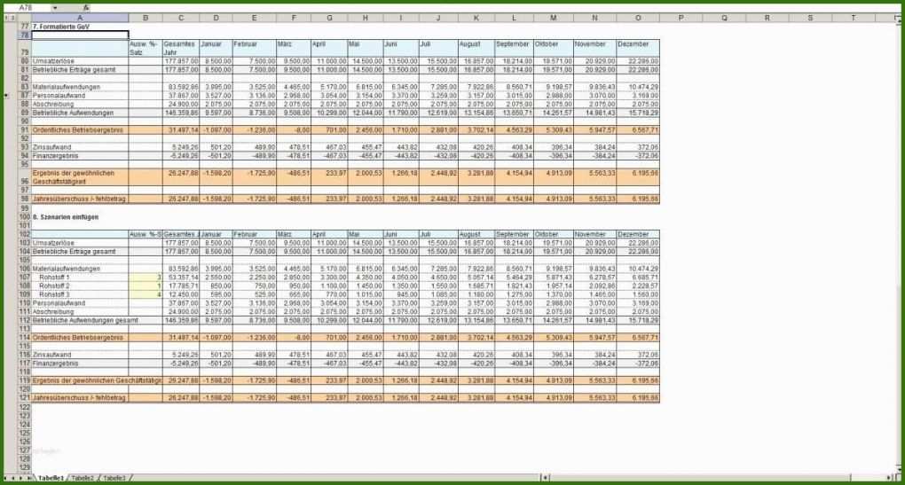Original formlose Gewinnermittlung Vorlage Excel 1200x644