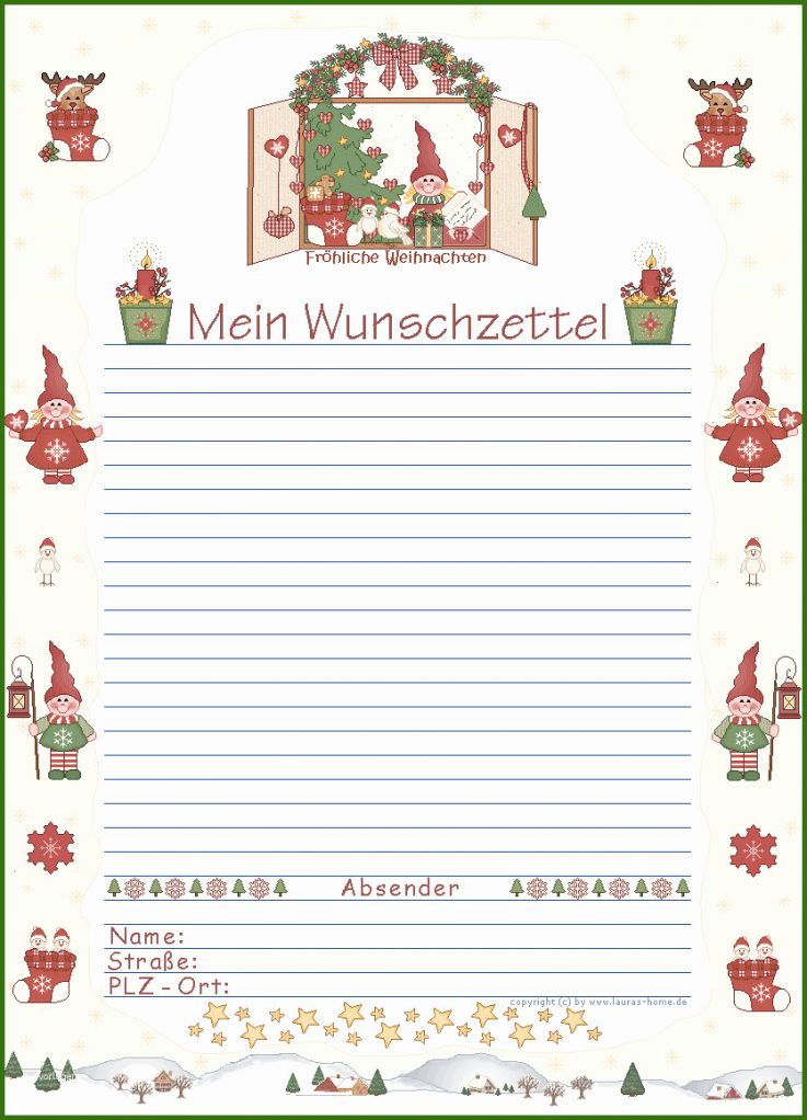 Unvergesslich Word Vorlage Weihnachten Briefpapier 836x1159