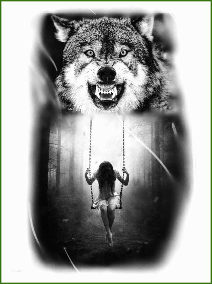 Wolfs Tattoo Vorlagen Ausmalbilder