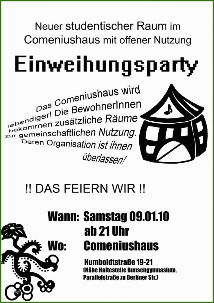 10 Ideal Einweihungsparty Einladung Vorlage Sie Kennen Müssen Vorlage