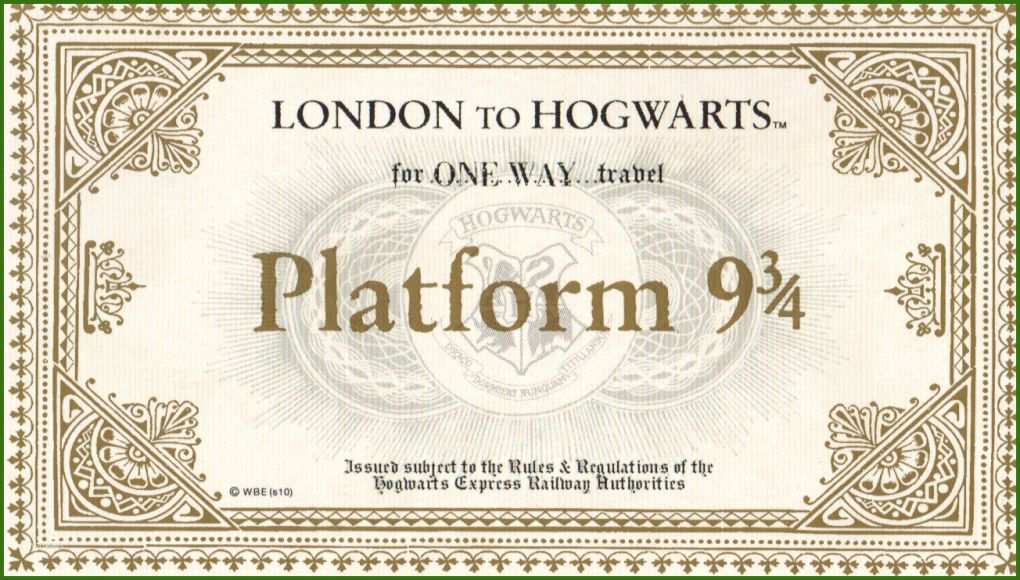 Einzahl Hogwarts Brief Vorlage 1304x741