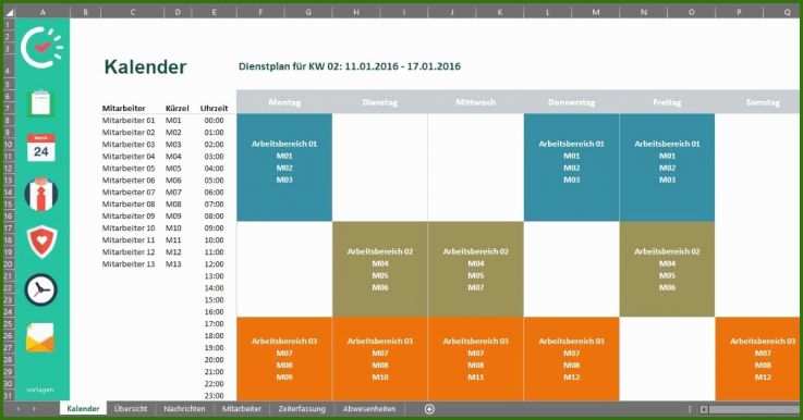 Staffelung Dienstplan Excel Vorlage 1200x628