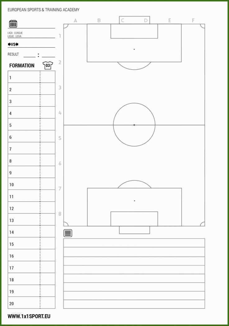 12 Fabelhaft Fußball Aufstellung Vorlage Für 2019